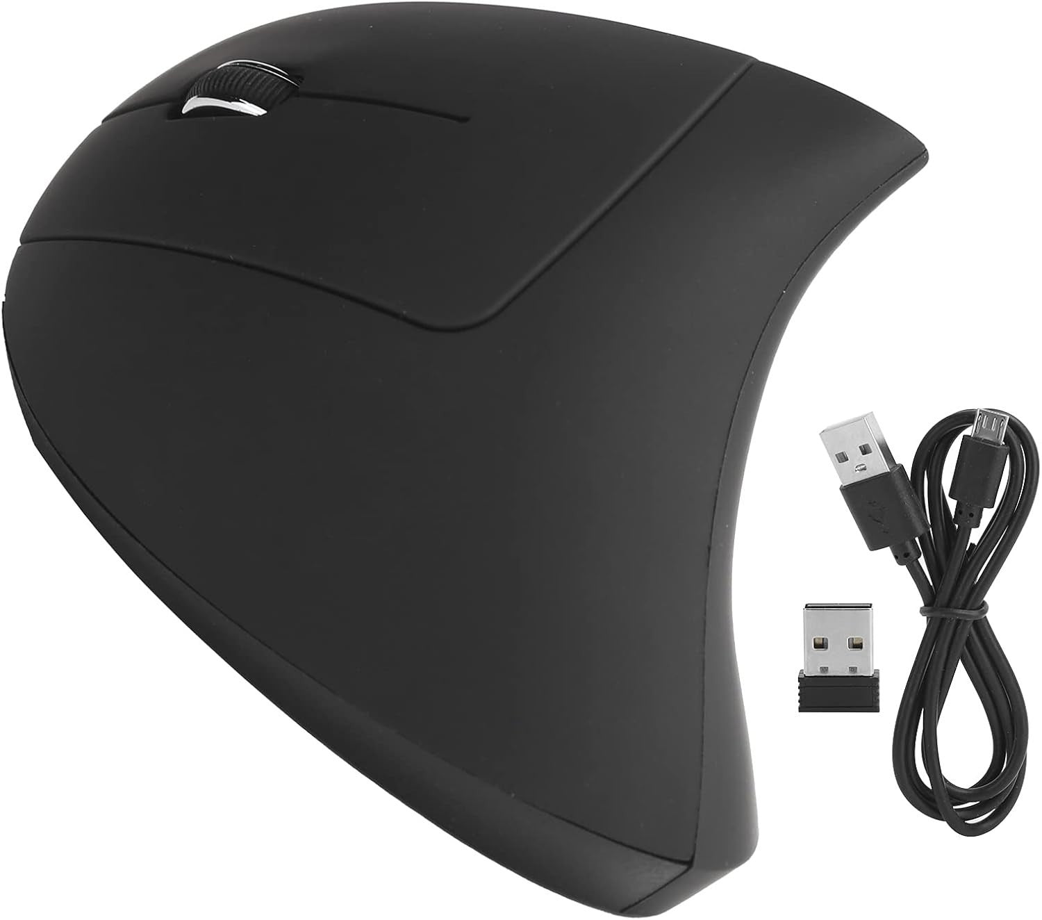 Left Handed Vertical Ergonomic Wireless Mouse Rechargeable 1600DPI