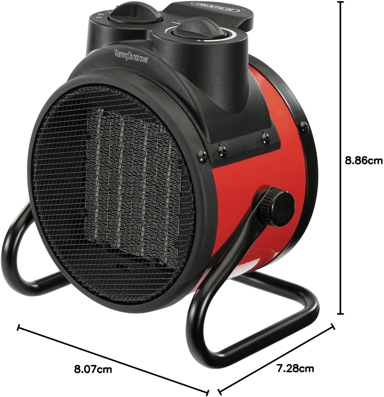 Portable Electric Space Heater 2kW Fan Heat Adjustable Thermostat Overheat Safe