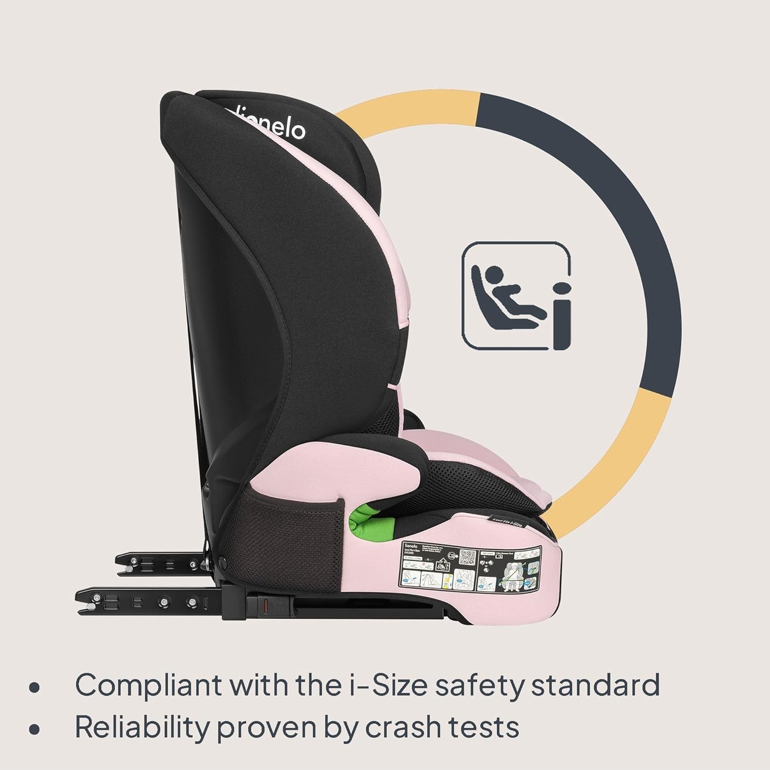 ISOFIX Child Car Seat 12 Months–12 Years Side Impact Adjustable Headrest