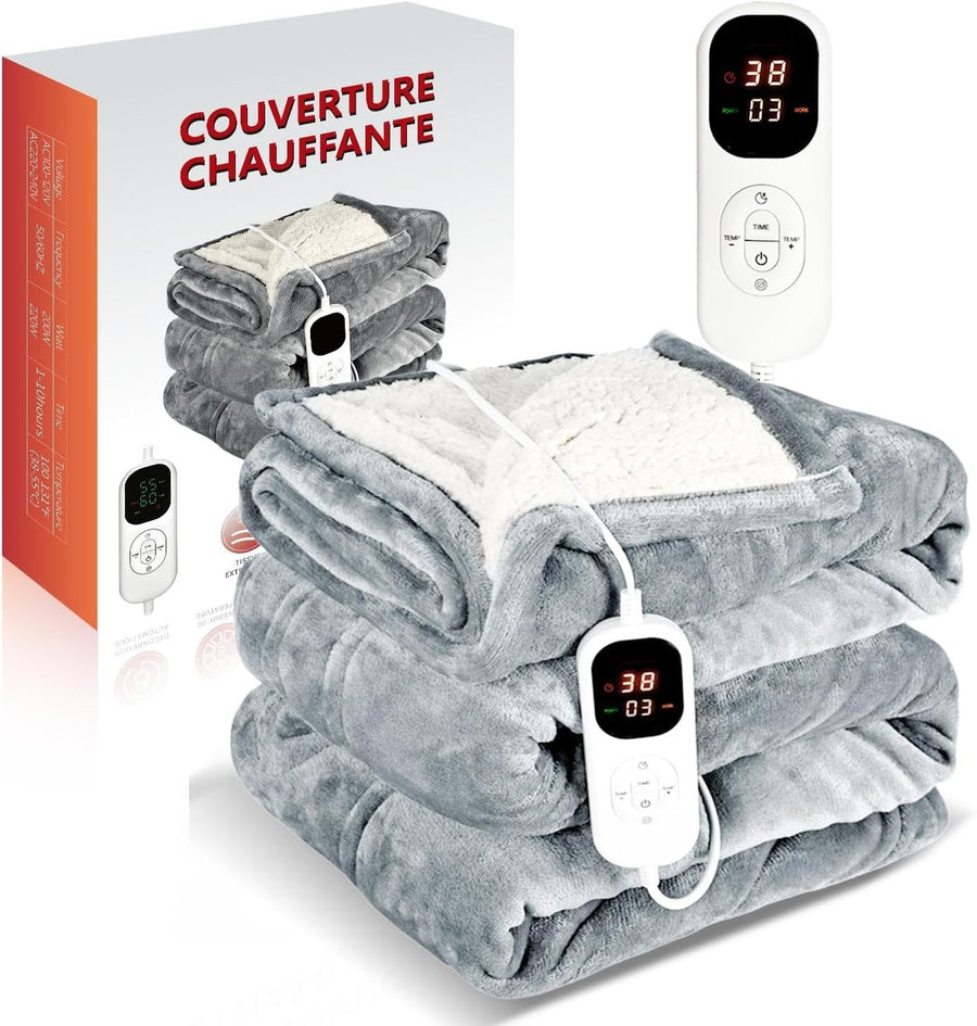 Electric Heated Throw Blanket 160x130cm Fast Heating Washable Sofa Blanket