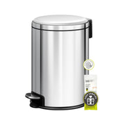 3L Stainless Steel Pedal Bin Small Bathroom Bedroom Trash Can