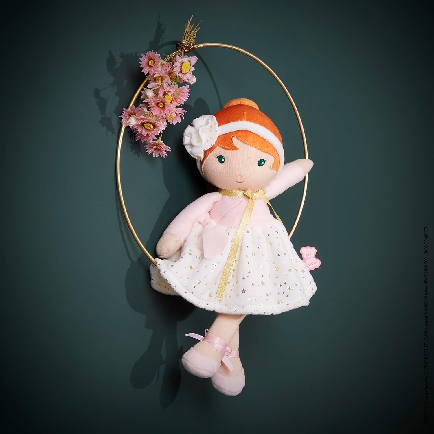 32cm Soft Fabric Baby Doll Ballet Style Cuddly First Doll Name Ribbon Gift