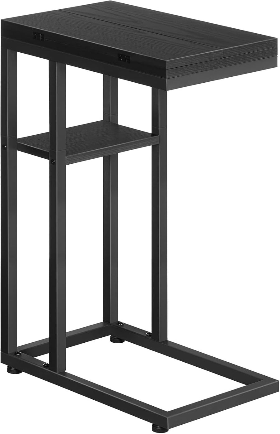 Foldable C-Shaped Side Table with Large Workspace – Laptop Snack Table
