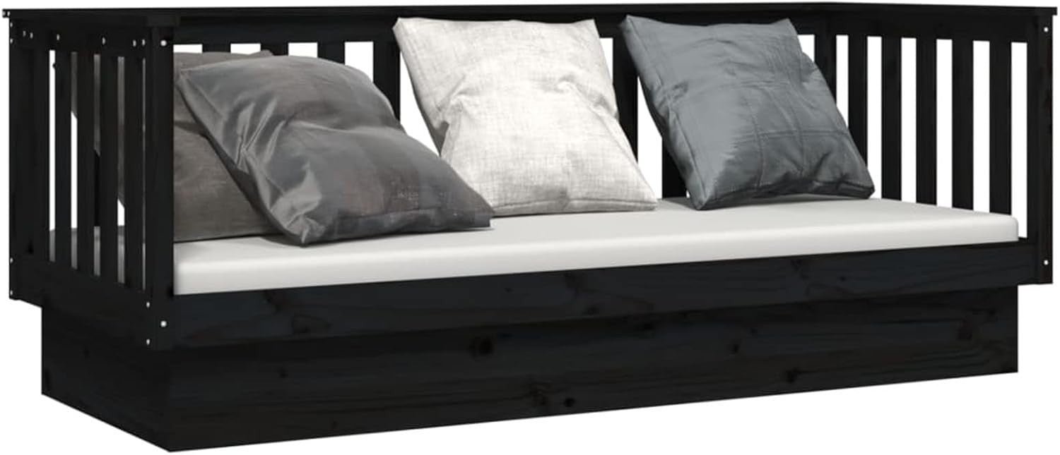 Solid Pine Wood Daybed Sofa Bed 90x190cm | Rustic Indoor & Outdoor Sofa
