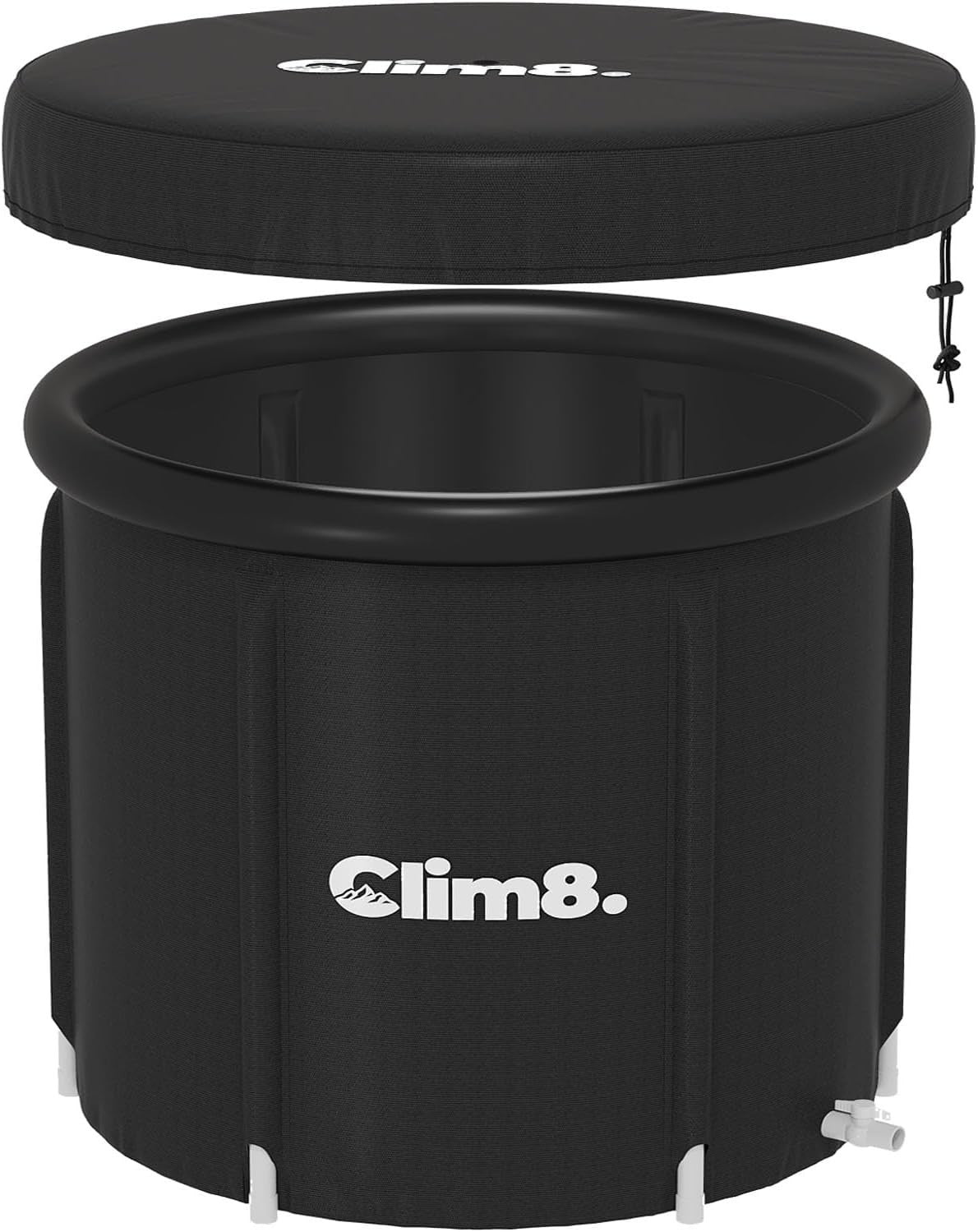 400L XL Portable Ice Bath Tub Cold Plunge Pool with Lid for Recovery