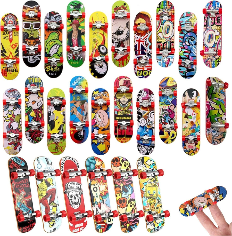 20PCS Mini Finger Skateboards Set, Pocket Fingerboards Toys for Kids Gifts