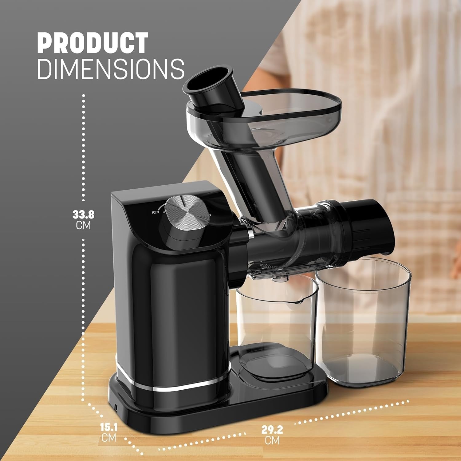 Cold Press Slow Juicer 7 Stage Auger High Yield Quiet Compact Easy Clean