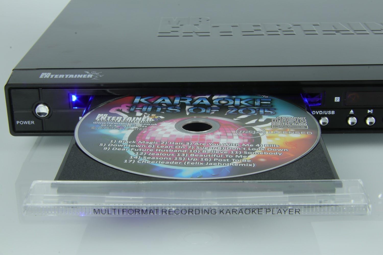 Karaoke Machine CDG DVD Player HDMI USB Record 2 Mics