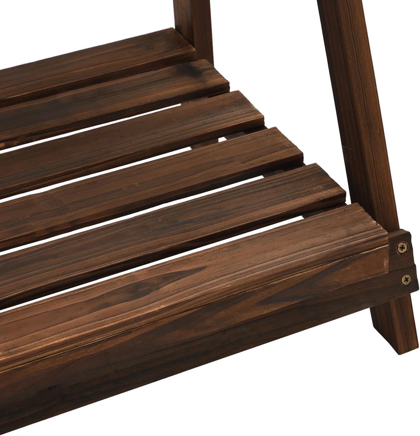 3 Tier Wooden Ladder Plant Stand Folding Garden Flower Pot Display Shelf