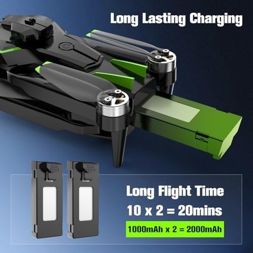 HURSVIE 4K Camera Drone for Kids & Adults – Brushless RC Quadcopter, 2 Batteries