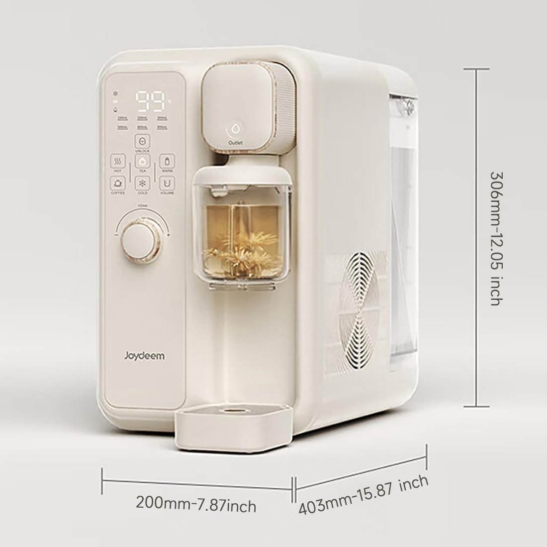 Instant Hot & Cold Water Dispenser Tea Coffee Maker Adjustable Temp 3.5L