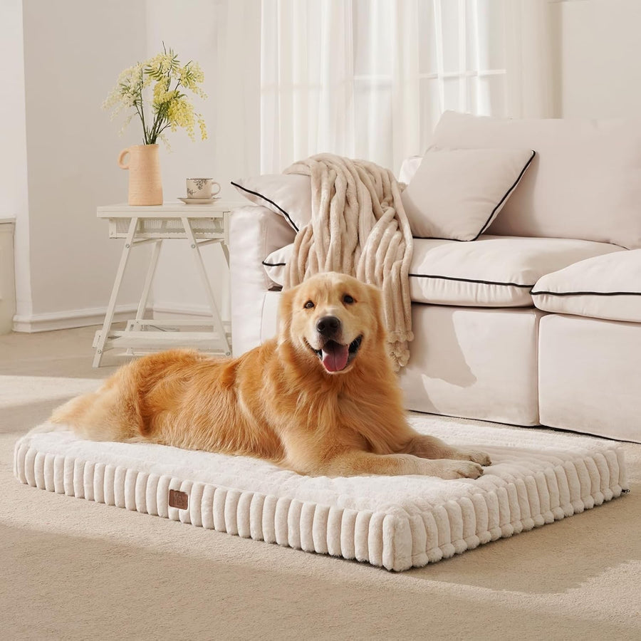 Large Orthopedic Dog Crate Bed 91x69cm Waterproof Washable