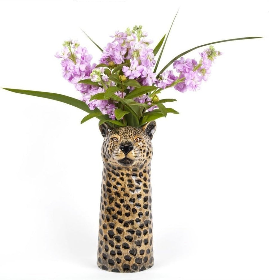 Leopard Print Ceramic Flower Vase Large Luxury Statement Home Decor