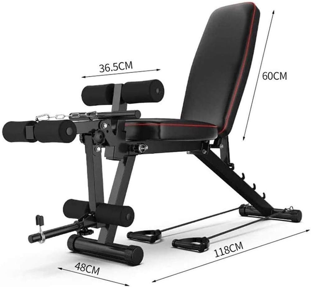Adjustable Weight Bench with Leg Extension Curl Full Body Home Gym