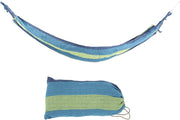 Portable Single & Double Camping Hammock, Lightweight Canvas Travel Outdoor Blue