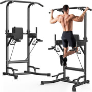 Adjustable Power Tower Pull Up Dip Station Push Up Home Gym Rack
