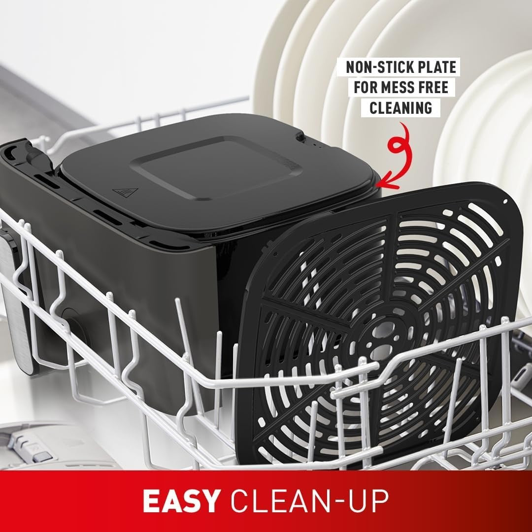 7.5L Mega Air Fryer XL | Family Size Up to 8 | 8 Presets | Energy-Saving Grey