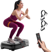 Silver Grey Vibration Plate Exercise Machine Weight Loss Lymphatic Drainage