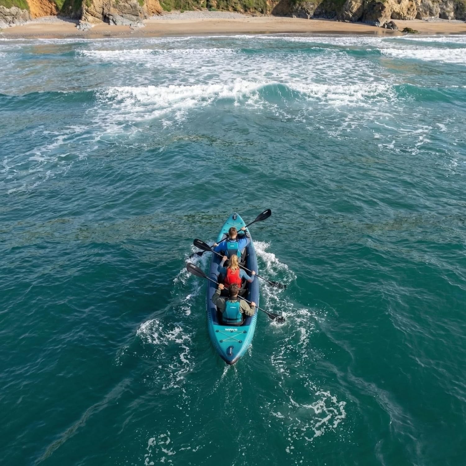Inflatable Touring Kayak PVC Canoe Set w/ Paddles Pump 1-3 Person