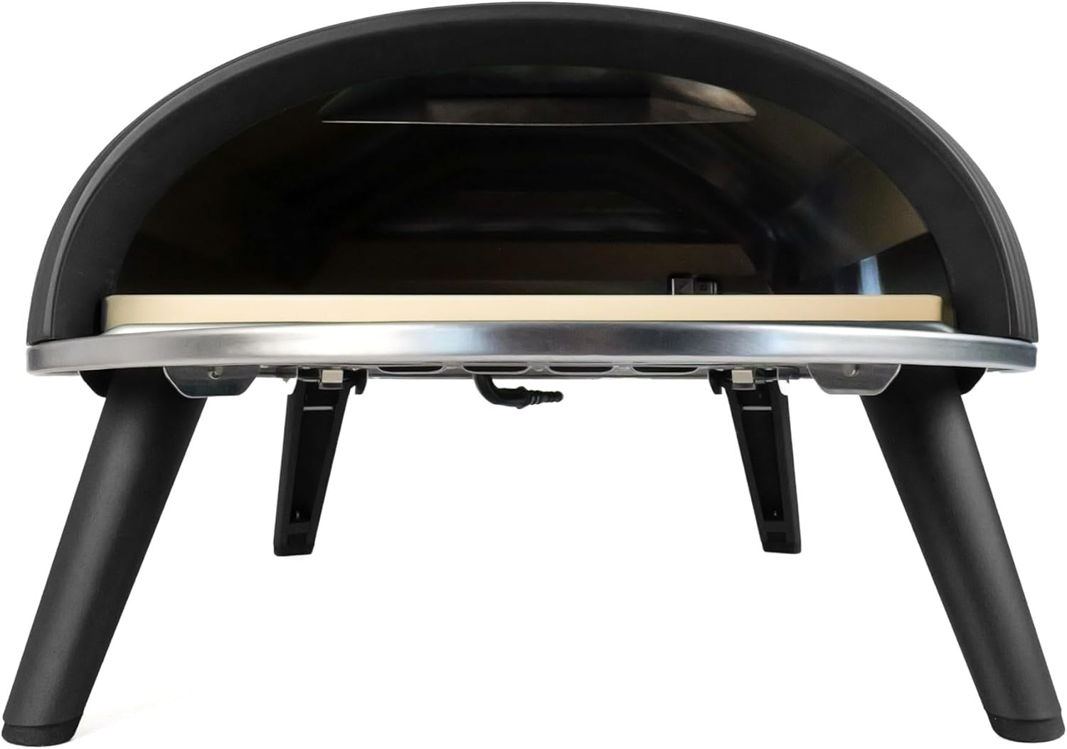 Gas Portable Pizza Oven with Peel & Bag | Outdoor BBQ Pizza Maker 500°C | Black