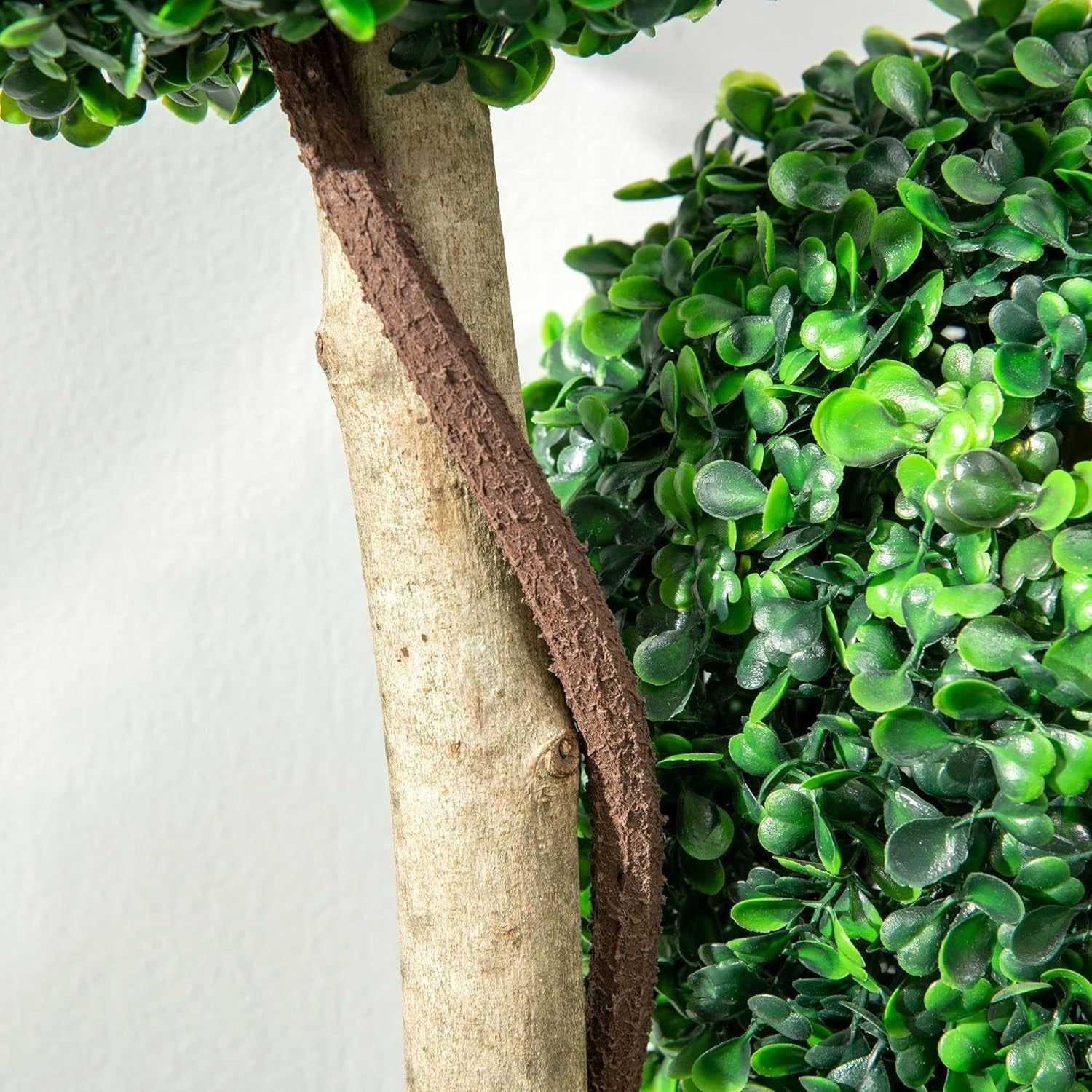 90cm Artificial Boxwood Triple Ball Topiary Tree in Weighted Pot Home Decor