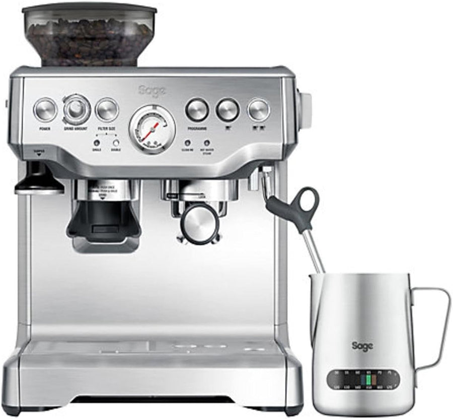 Barista Coffee Machine 2L Bean Grinder 15-Bar Pump Steam Wand Stainless