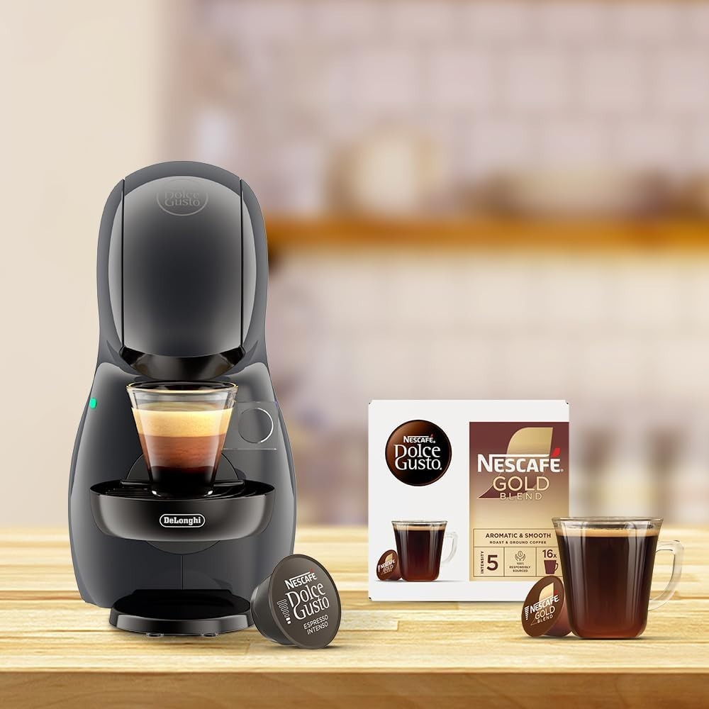 Compact Coffee Pod Machine | 15 Bar Pressure | Auto Shut Off | Hot & Cold Drinks