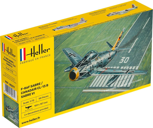 1:72 Scale F-86F Sabre Jet Model Kit – Detailed Plastic Aircraft for Ages 14+