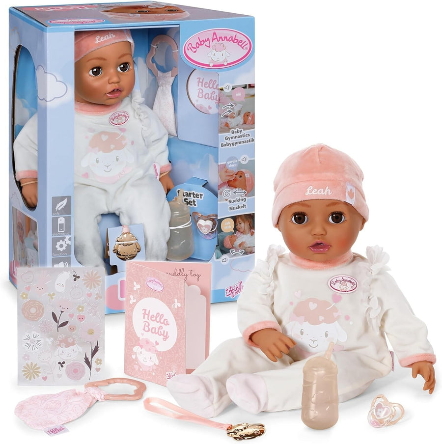 Interactive Baby Doll 43cm Soft Body Realistic Sounds Feeding Sleep Play