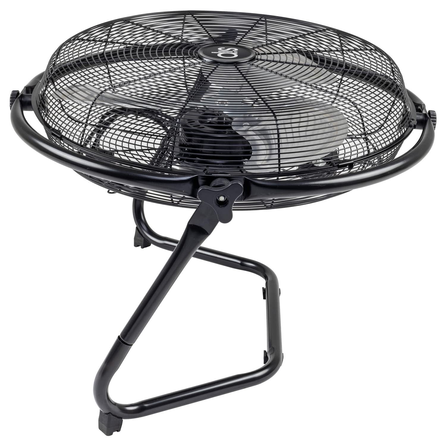 20" Orbital Floor Fan 120W Heavy Duty Industrial Metal 3-Speed Air Circulator