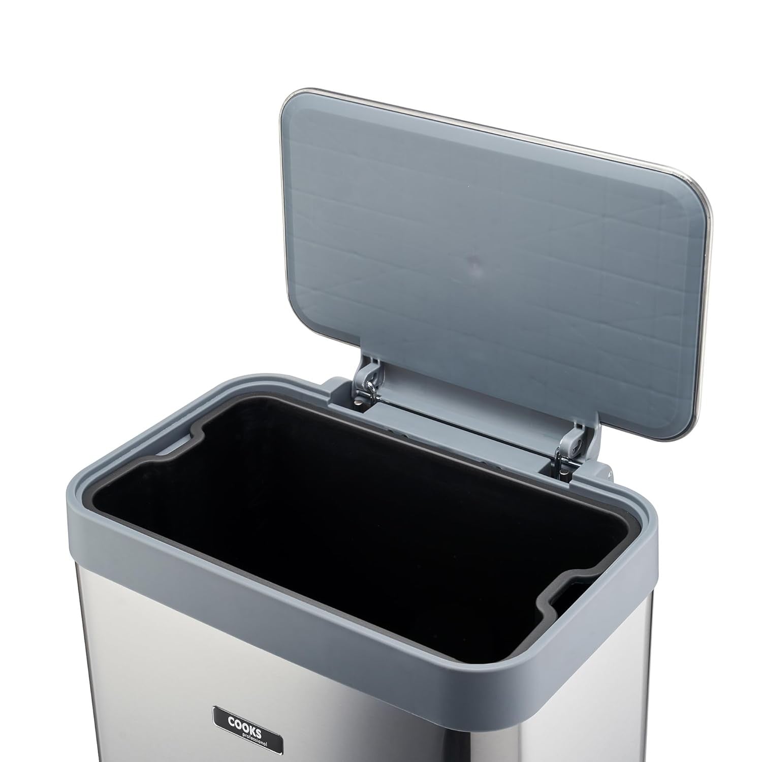 65L XL Pedal Bin Stainless Steel Kitchen Waste Soft