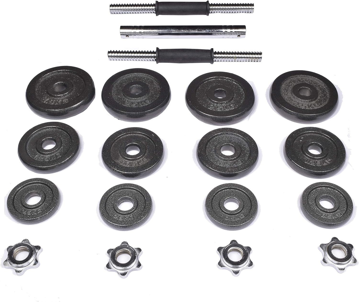 20kg Adjustable Free Weights Dumbbell Barbell Set Home Strength Training