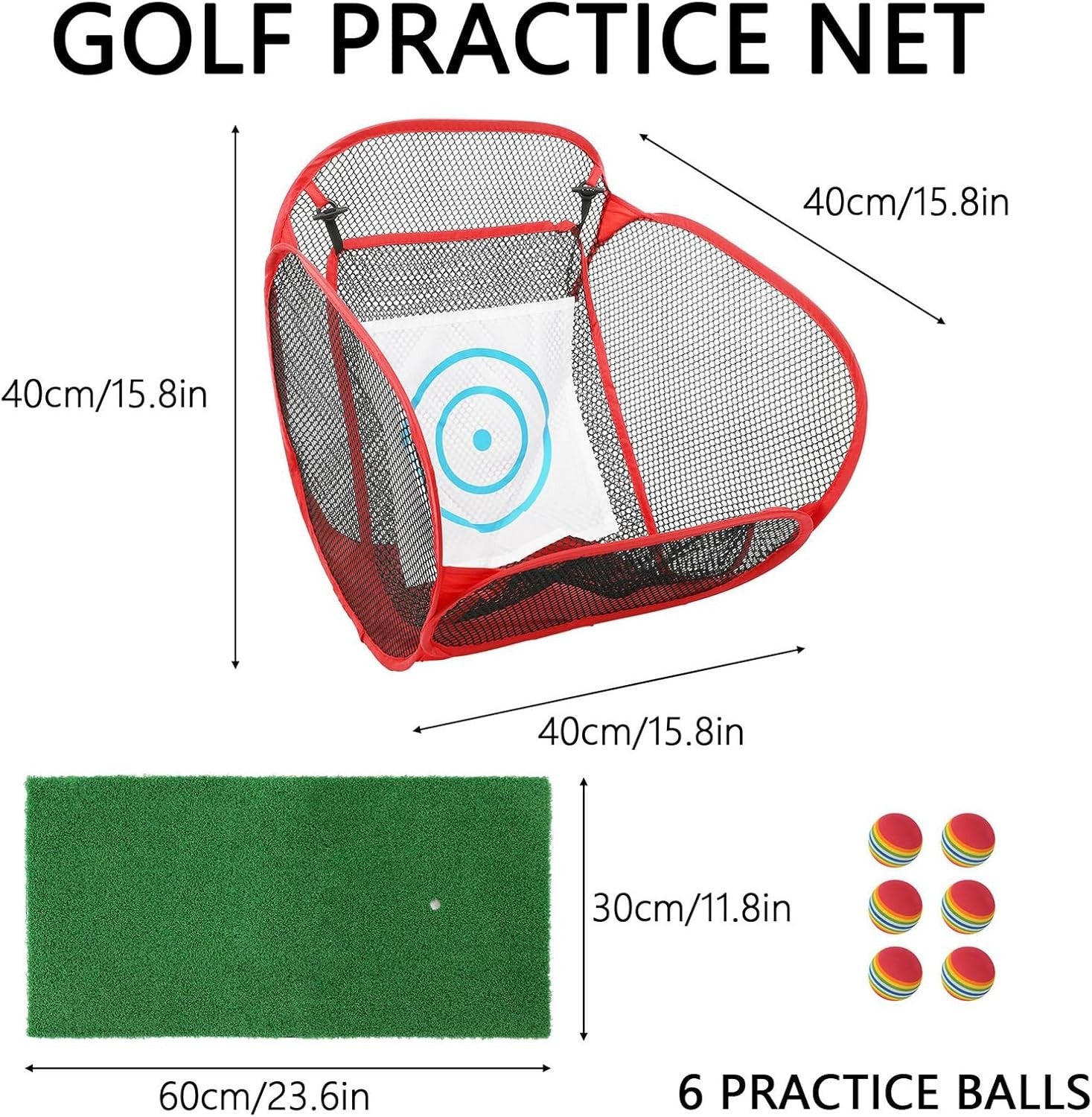 Golf Chipping Net Portable Practice Target Indoor Outdoor