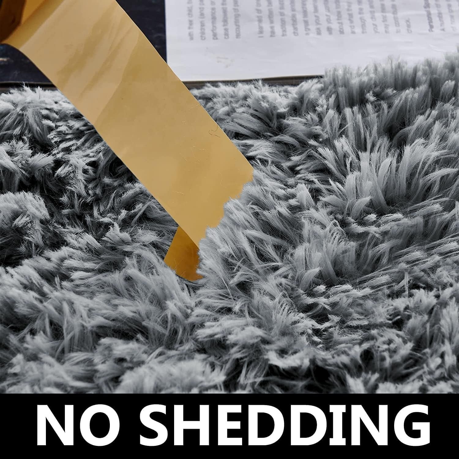 Grey Shaggy Area Rugs Set 2pcs 120x170cm Super Soft Non Slip Bedroom Rugs