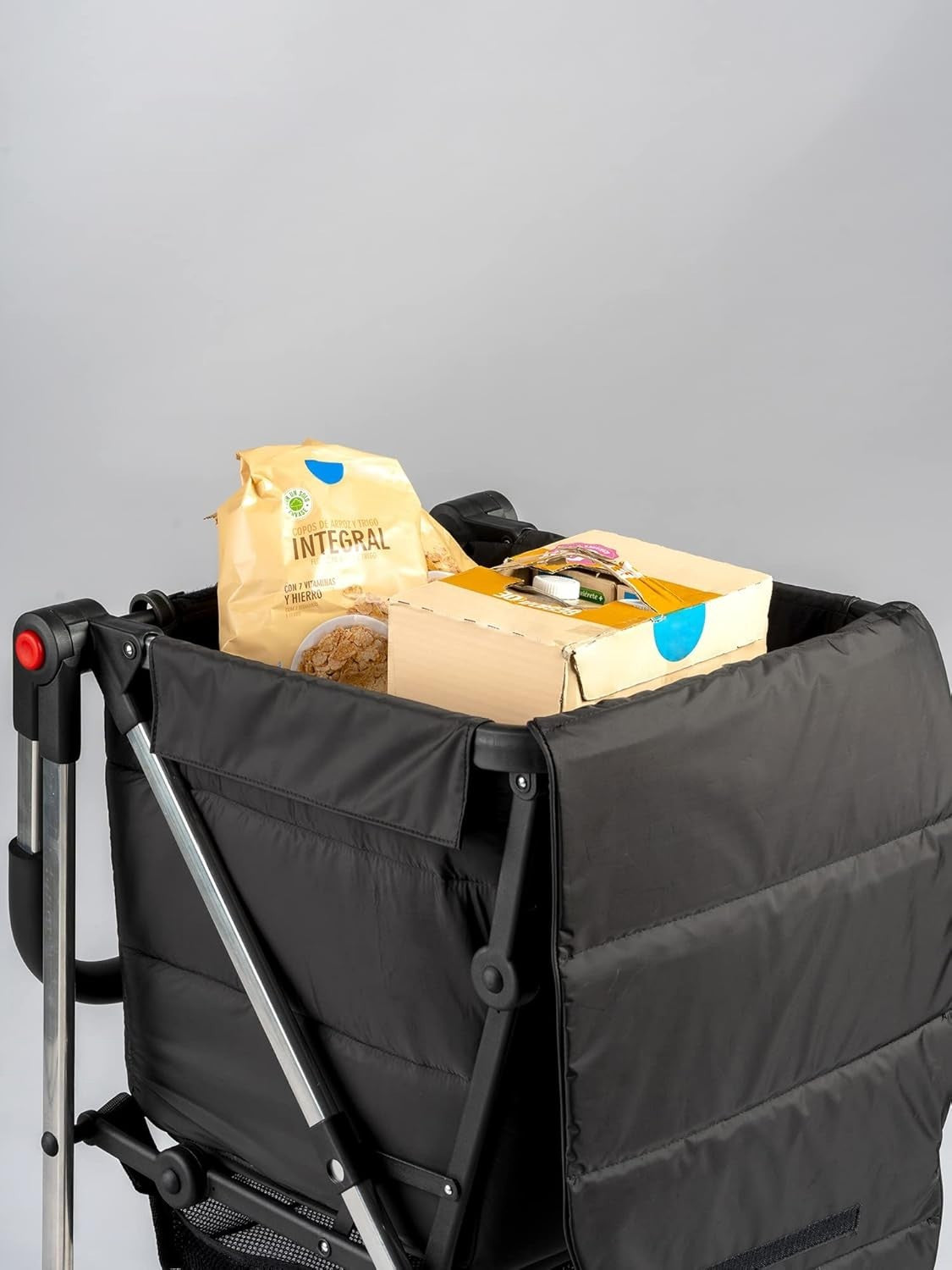 Foldable 4-Wheel Shopping Trolley Large Capacity Ergonomic Design Marino