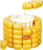 3pcs 3D Corn Puzzle Fidget Keychain Brain Teaser Stress Relief Toy