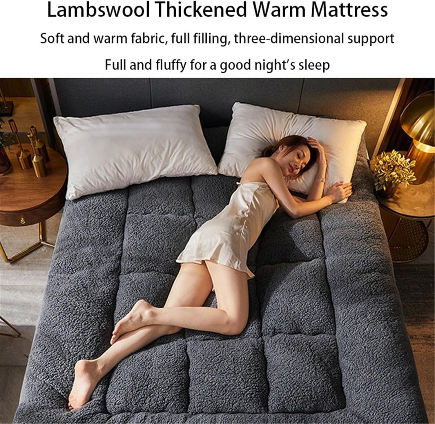 Thick Tatami Floor Mattress Futon 8cm Foldable Bed Pad 90x200cm Brown