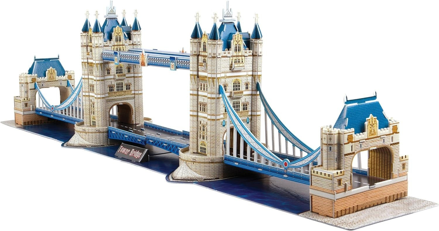 3D Tower Bridge Puzzle Model Kit – No Glue, Fun Build for Kids & Adults