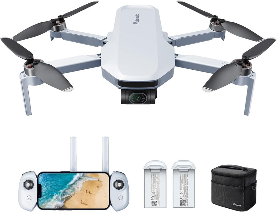 4K Drone w/ 3-Axis Gimbal 6KM Range 64Min Flight Visual Tracking Auto Return