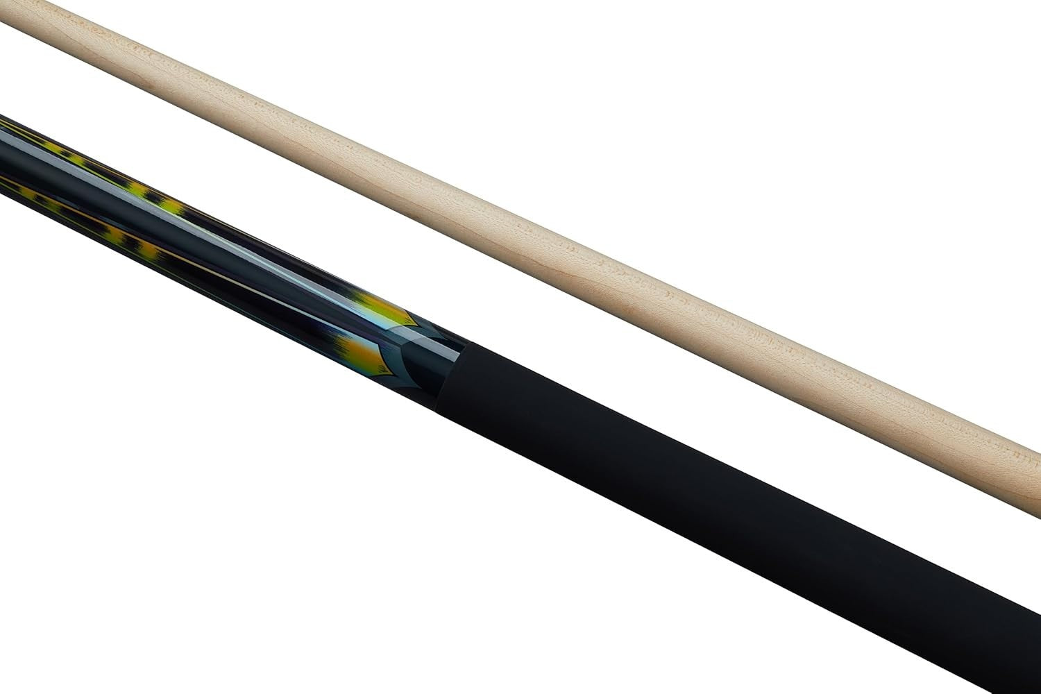 57" Maple Pool Cue Ramin Butt Rubber Grip 2-Piece Plastic Joint