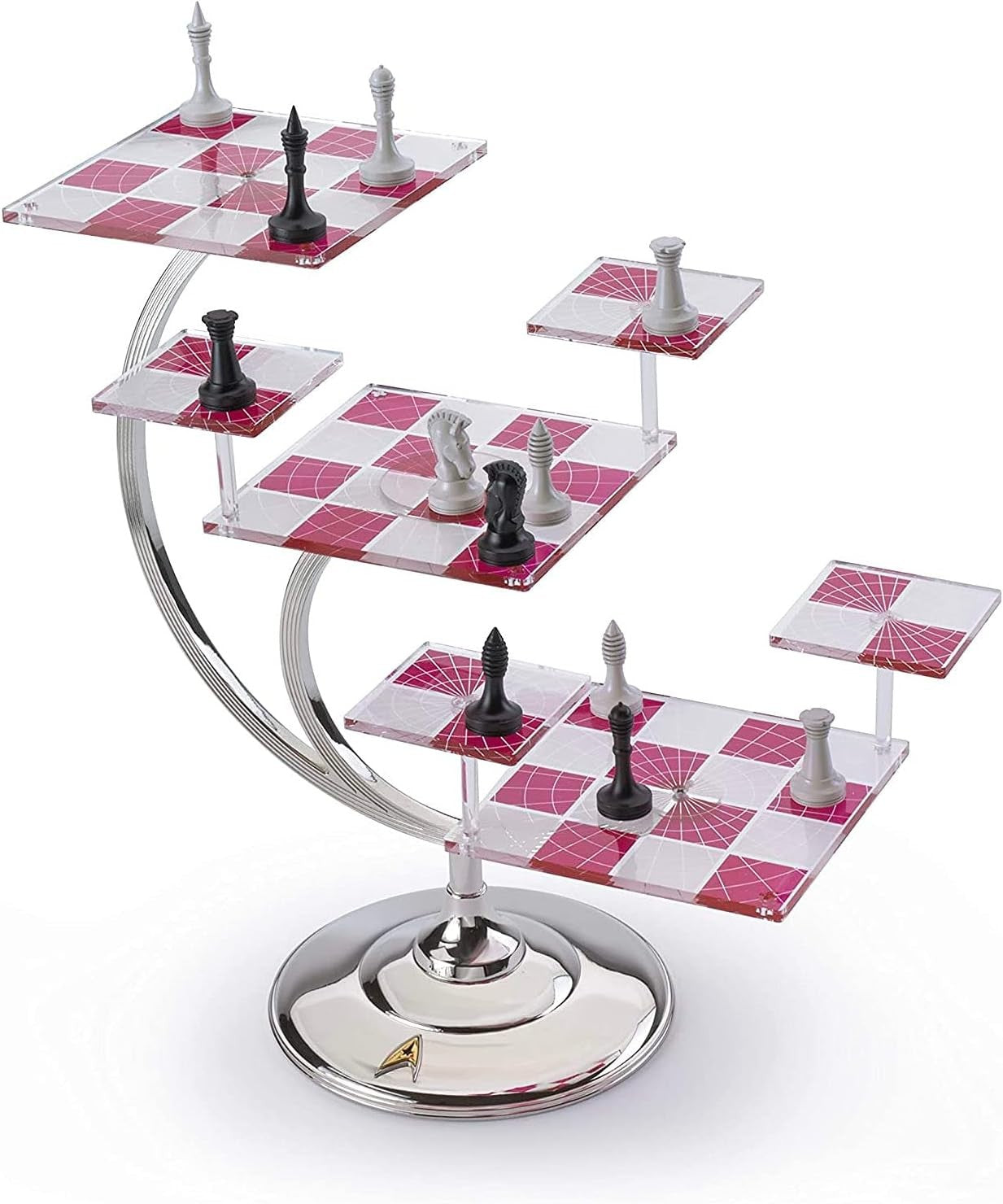 Star Trek Tri-Dimensional Chess Set – 3D Display Board & 32 Pieces Gift