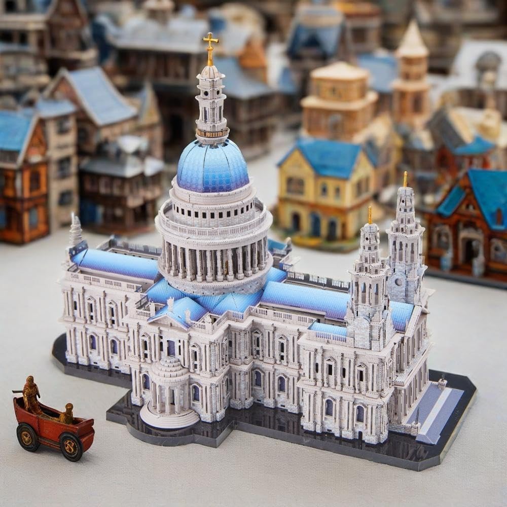 3D Metal Puzzle St Paul's Cathedral Model Kit | 639pcs DIY Gift for Adults