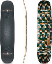 Kanthaka Bamboo Longboard Deck 9" Wide 75mm Wheels Freeride Freestyle