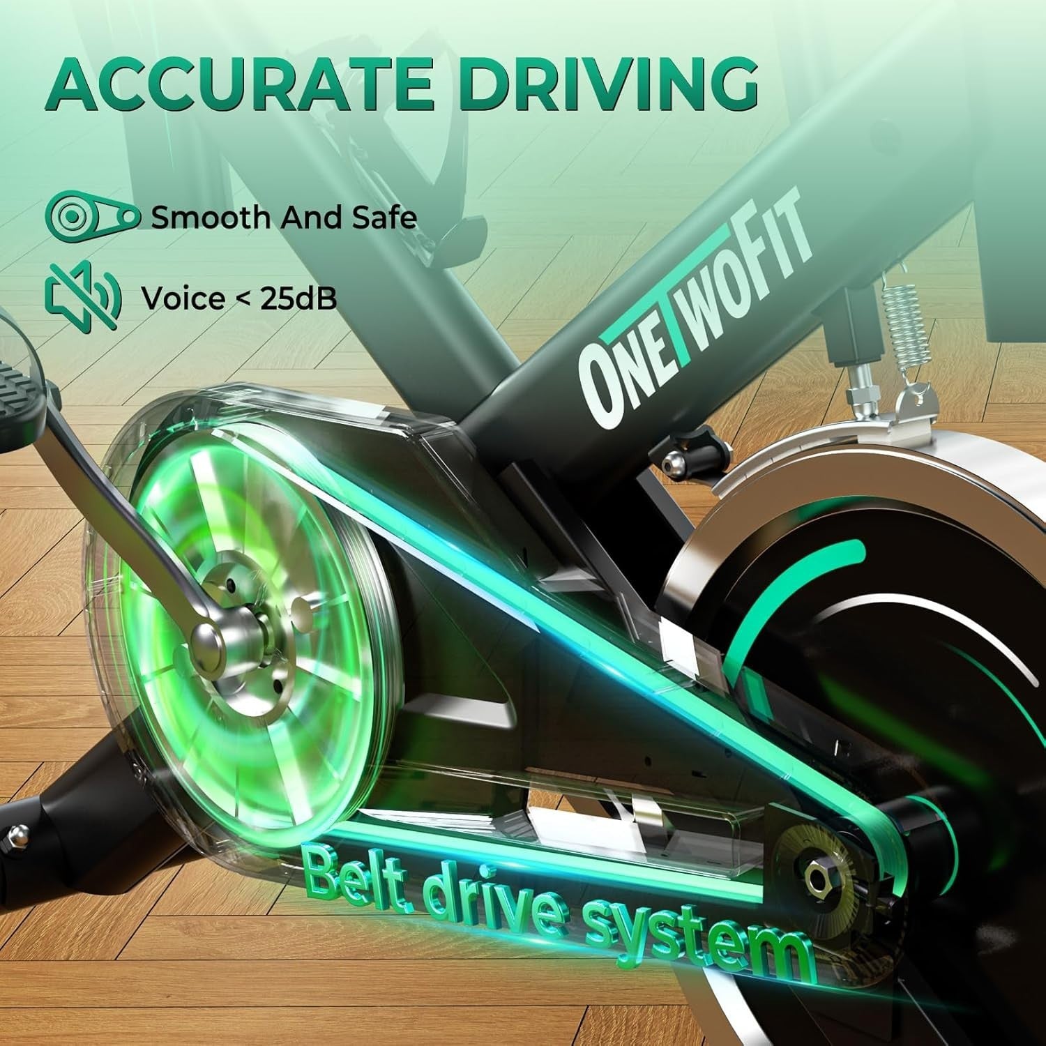 Magnetic Spin Bike w/ 0–100% Resistance, LCD Display, Tablet Stand 160kg Cap