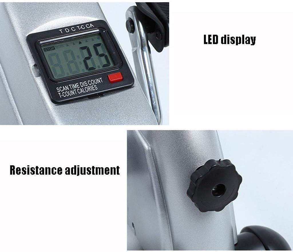 Seated Pedal Trainer Adjustable Resistance LED Arm Leg Rehab