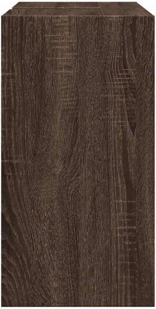 Brown Oak Bathroom Sink Cabinet 63x29x55cm – Modern Vanity Unit with Door