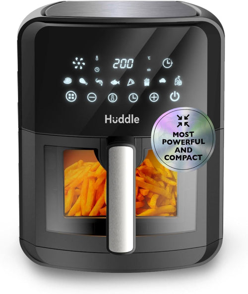 6.3L Air Fryer Window Digital Touch 8 Presets Preheat Auto Shutoff