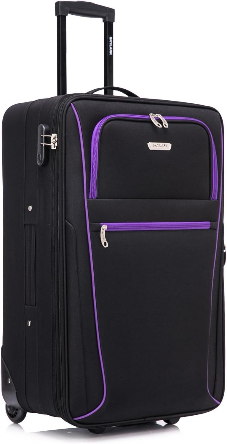 32'' Extra Large Soft Shell Suitcase Expandable Lightweight Check In Luggage