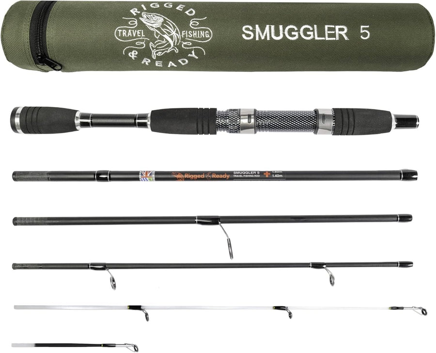 Smuggler 5 Travel Fishing Rod – Super Compact, Spin & Fresh/Saltwater