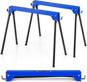 Folding Sawhorse Twin Pack Heavy Duty 454kg 2x4 Support Arms Portable 92x48